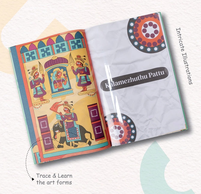Art of Ancient India + Jumbo Colouring Sheet