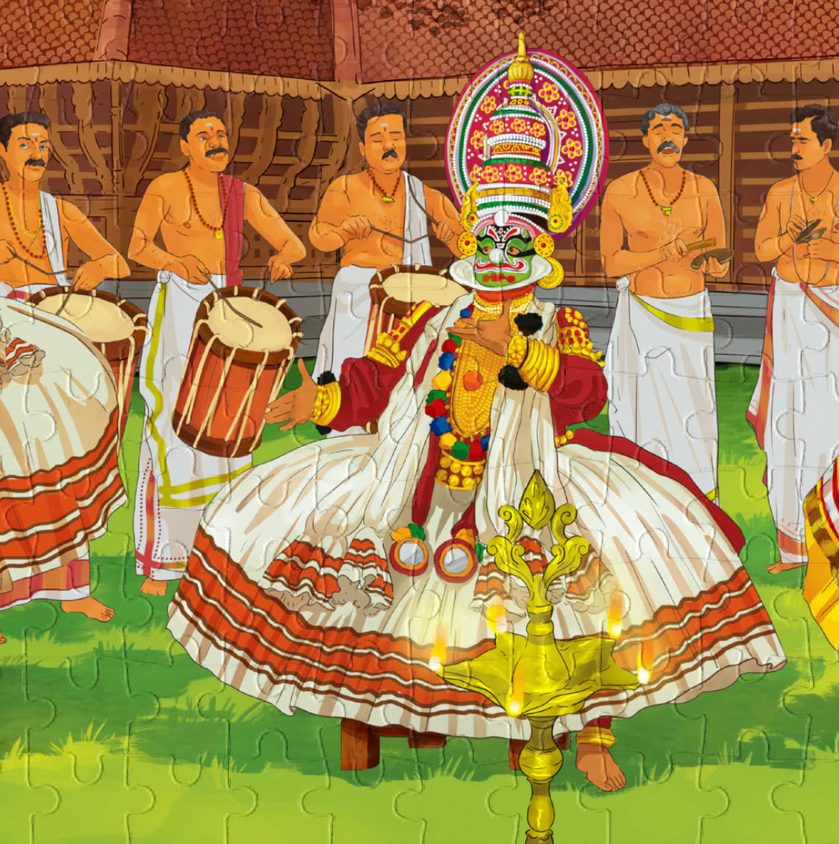 Kathakali - The Exuberant Indian Opera - 300 piece Jigsaw Puzzle