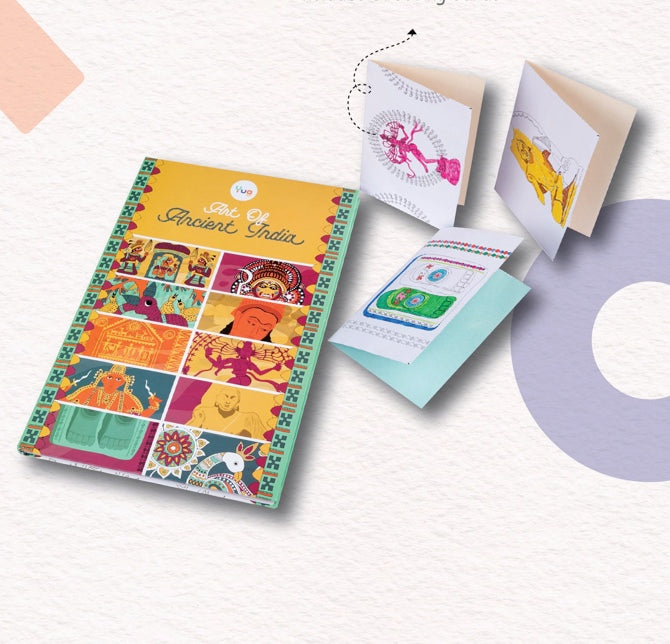 Art of Ancient India + Jumbo Colouring Sheet