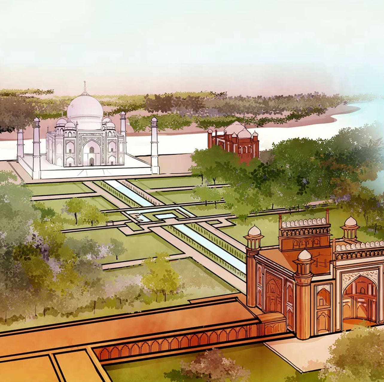 Amma, take me to Taj Mahal