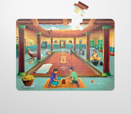 The Courtyard - 54 Piece Jigsaw Puzzle