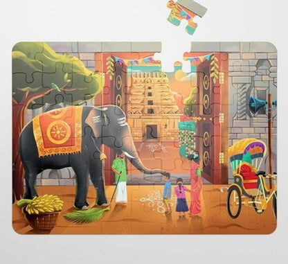 Temple Times - 54 Piece Jigsaw Puzzle