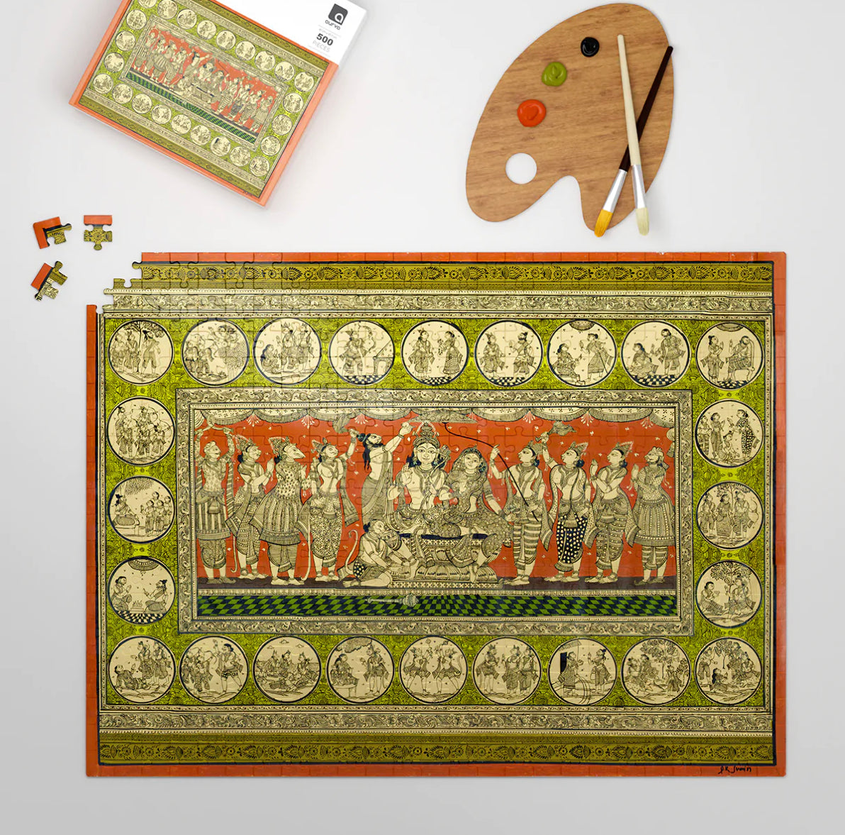 Pattachitra - Handcrafted Storyboards - 500 Piece Jigsaw Puzzle