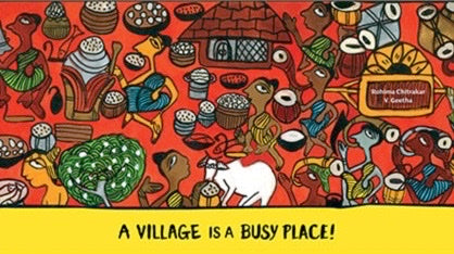 A Village is a busy place